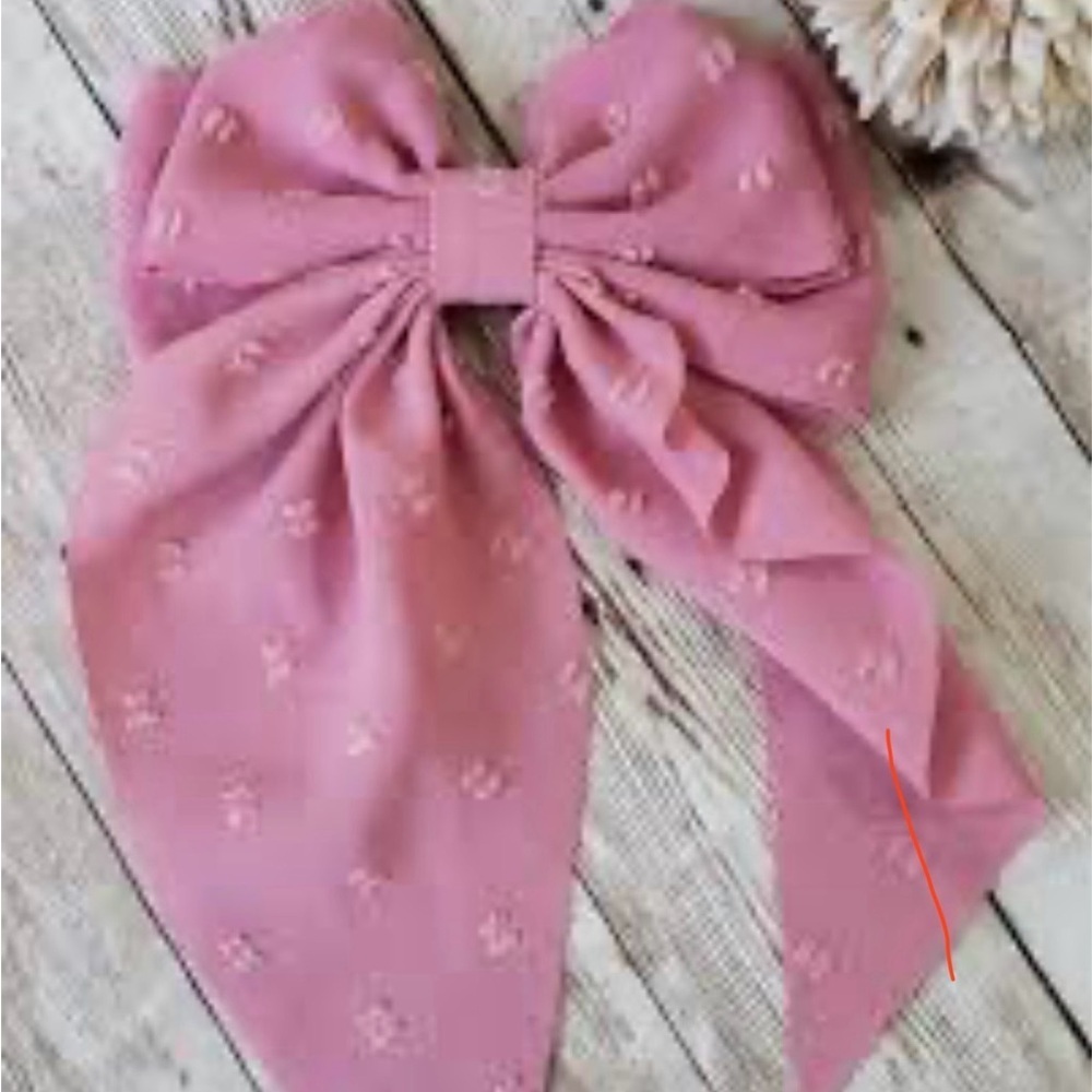 ✨✨5/$10✨✨ Dusty Rose Bow Hair Clip Accessory New without Tags